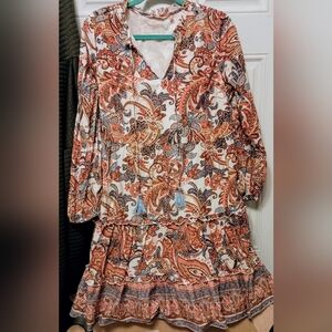 Soft Surroundings Size Medium Boho Paisley Dress